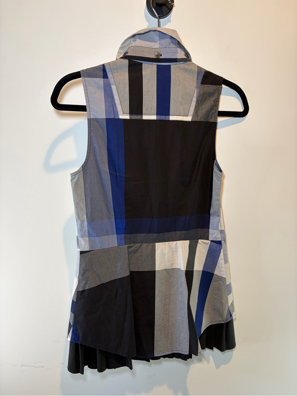 Derek Lam Blue, Black & Gray Striped Shirt‎ - Picture 4 of 8